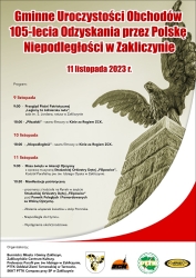 Czytaj więcej: Program gminnych obchodów 105 rocznicy Odzyskania przez Polskę Niepodległości 