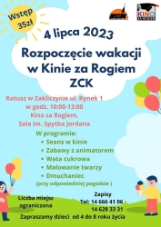 Czytaj więcej: Rozpocznij wakacje z Kinem za Rogiem ZCK