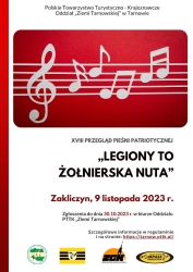 Czytaj więcej: Zapisy do XVIII Przeglądu Pieśni Patriotycznej „Legiony to żołnierska nuta” 