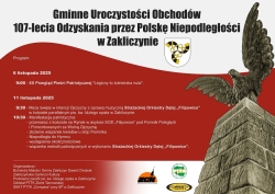 Czytaj więcej: Gminne obchody 107 rocznicy Odzyskania przez Polskę Niepodległości 