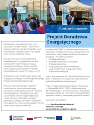 projekt doradztwa energetycznego plakat