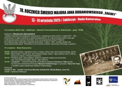 Czytaj więcej: Uroczystość rocznicowa ku pamięci Majora w Rudzie Kameralnej, w Zakliczynie wieczór z Holewińskim 