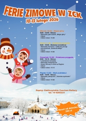 Czytaj więcej: Oferta ferii zimowych 2026 w ZCK